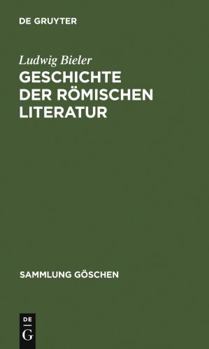 Hardcover Geschichte der römischen Literatur [German] Book