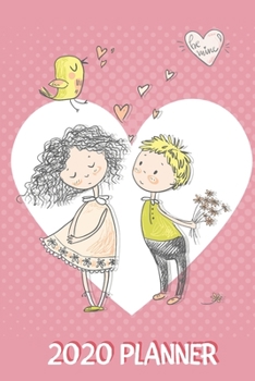 Planner 2020: Blank daily and weekly calendar 2020 to organize your life day by day! Perfect gift for wedding coordinators, brides and grooms. Cute cover design.