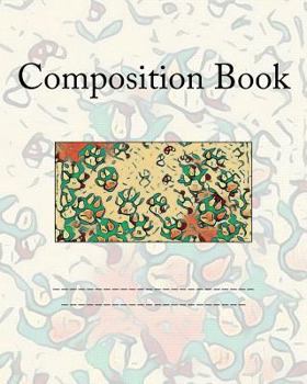 Paperback Composition Book: Dog Paws Book