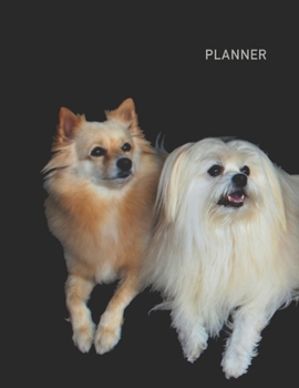 Paperback Planner: Pomeranian DogAnime & Chill 2 Year Monthly Planner with Note Pages (24 Months) - Jan 2020 - Dec 2021 - Month Planning Book