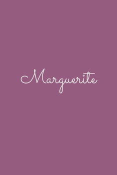 Marguerite: notebook with the name on the cover, elegant, discreet, official notebook for notes, dot grid notebook,