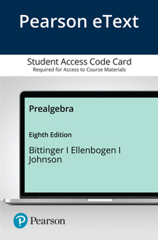 Printed Access Code Prealgebra Book