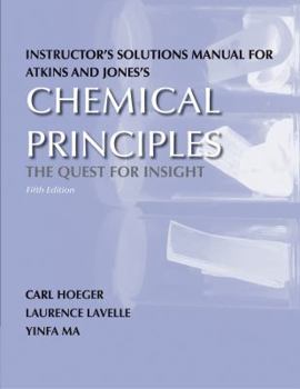 Paperback Instructor's solutions manual for Chemical Principles: The Quest for Insight 5th edition Book