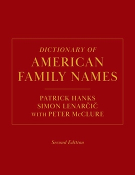 Hardcover Dictionary of American Family Names, 2nd Edition: 5-Volume Set Book