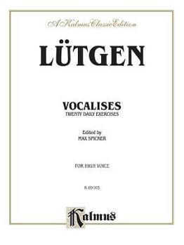 Paperback Vocalises -- 20 Daily Exercises: High Voice (Kalmus Edition) Book