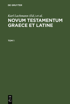 Hardcover Novum Testamentum Graece et Latine [Greek, Ancient (To 1453)] Book