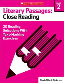 Paperback Literary Passages: Close Reading: Grade 2: 20 Reading Selections with Text-Marking Exercises Book