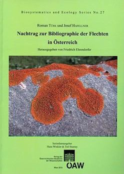 Paperback Nachtrag Zur Bibliographie Der Flechten in Osterreich [German] Book