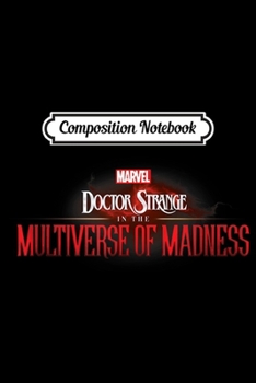 Paperback Composition Notebook: Marvel Doctor Strange in the Multiverse of Madness Logo Journal/Notebook Blank Lined Ruled 6x9 100 Pages Book