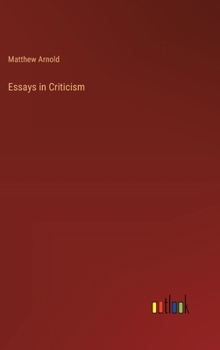 Hardcover Essays in Criticism Book