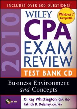 CD-ROM Wiley CPA Exam Review 2010 Test Bank CD - Business Environment and Concepts Book