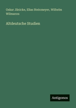 Paperback Altdeutsche Studien [German] Book