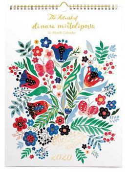 High Note Designer 2020 Wall Calendar 16-Month The Artwork of Dinara Mirtalipova 11"x 15"