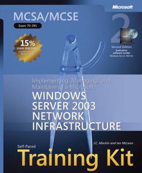 Hardcover MCSA/MCSE Self-Paced Training Kit (Exam 70-291): Implementing, Managing, and Maintaining a Microsoft Windows Server 2003 Network Infrastructure [With Book