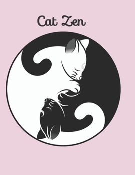 Paperback Cat Zen - cute cat lady notebook: 100 lined pages Book