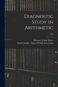 Paperback Diagnostic Study in Arithmetic; 1928 Book