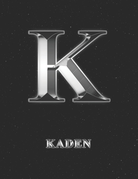Kaden: 2 Year Weekly Planner with Note Pages (24 Months) | Silver Effect Personalized Custom Letter K Initial First Name | 2020 - 2021 | Week Planning ... | Plan Each Day, Set Goals & Get Stuff Done