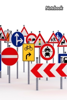 Paperback Notebook: Traffic School - Composition Book 150 pages 6 x 9 in. - 5x5mm Graph Paper - Writing Notebook - Grid Paper - Driving In Book