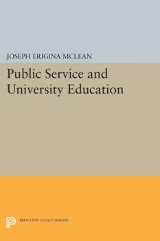 Hardcover Public Service and University Education Book