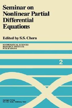 Hardcover Seminar on Nonlinear Partial Differential Equations Book