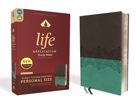Imitation Leather Niv, Life Application Study Bible, Third Edition, Personal Size, Leathersoft, Gray/Teal, Red Letter Edition Book
