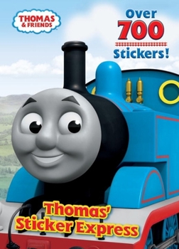 Paperback Thomas' Sticker Express (Thomas & Friends) [With Over 700 Stickers] Book