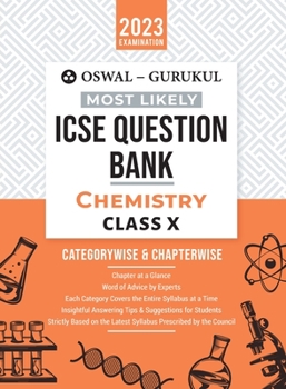 Paperback Oswal - Gurukul Chemistry Most Likely Question Bank: ICSE Class 10 For 2023 Exam Book