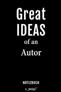 Notizbuch für Autoren / Autor / Autorin: Originelle Geschenk-Idee [120 Seiten liniertes blanko Papier] (German Edition)