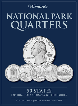 Hardcover National Park Quarters: 50 States + District of Columbia & Territories: Collector's Quarters Folder 2010 -2021 Book