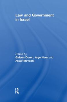 Paperback Law and Government in Israel Book