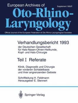 Paperback Referate: Klinik, Diagnostik Und Chirurgie Der Vorderen Schädelbasis Und Ihrer Angrenzenden Gebiete [German] Book