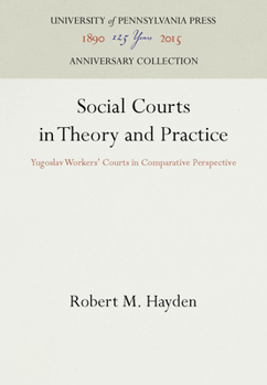 Hardcover Social Courts in Theory and Practice Book