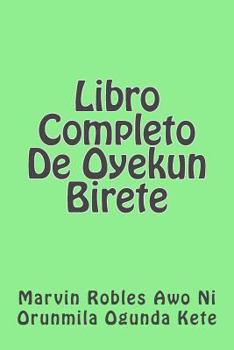 Paperback Libro Completo De Oyekun Birete [Spanish] Book