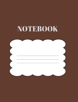 Paperback Notebook: Cute brown Paperback composition Notebook, college ruled paper 8.5"? 11" 110 pages Book