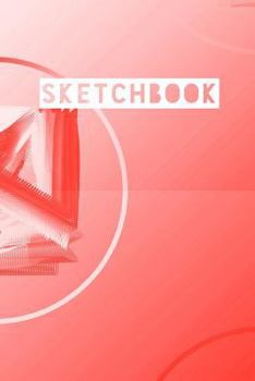 Paperback Sketchbook: Abstract Circle Rings Red Design Book
