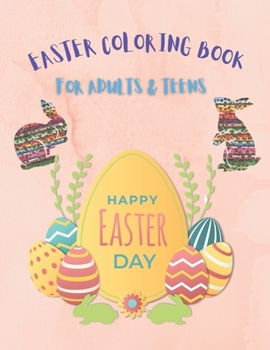 Paperback Easter Coloring Book for Adults & Teens: for Children with 50 Big Unique Mandala Easter Egg with Fun, Easy, and Relaxing Designs Book