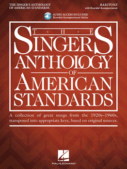 Paperback The Singer's Anthology of American Standards: Baritone Edition Book/Audio Book