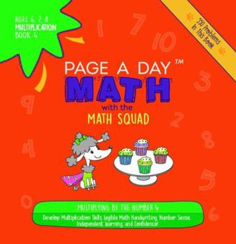 Paperback Page a Day Math Multiplication Book 4: Multiplying 4 by the Numbers 0-12 Book