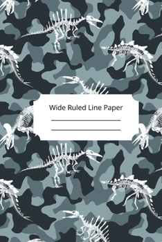 Paperback Camouflage Art Theme Wide Ruled Line Paper Book