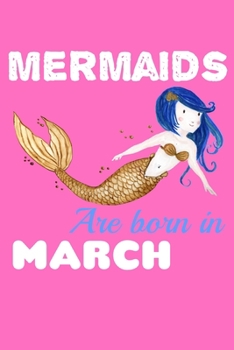 Paperback Mermaids Are Born In March: Recipe Book Food Book