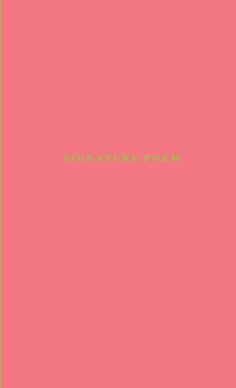 Paperback Signature Poem Book