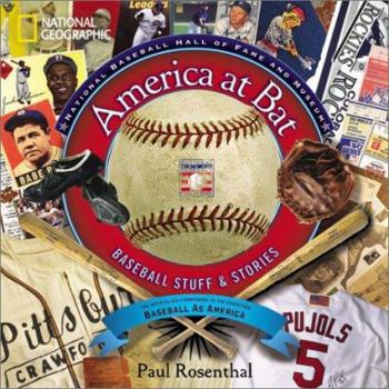 Hardcover America at Bat: Baseball Stuff & Stories Book