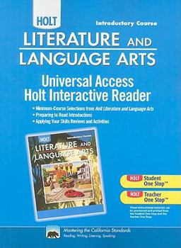 Paperback Holt Literature and Language Arts: Universal Access: Interactive Reader Grade 6 Book