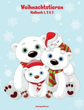 Paperback Malbuch mit Weihnachtstieren 1, 2 & 3 [German] Book
