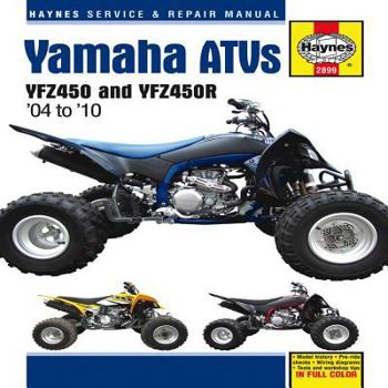 Hardcover Haynes Yamaha YFZ450 & YFZ450R ATVs Service and Repair Manual Book