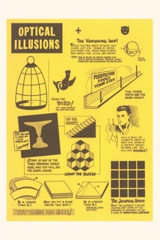 Paperback Vintage Journal Optical Illusions Book