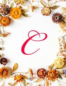 Paperback C: Monogram Initial Hexagonal Graph Paper Notebook: 1/4 Inch Hexagons Organic Chemistry Drawing Notebook, Design Book, Wo Book