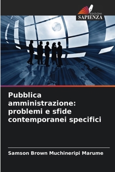 Paperback Pubblica amministrazione: problemi e sfide contemporanei specifici [Italian] Book