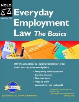 Paperback Everyday Employment Law : The Basics (Everyday Employment Law) Book