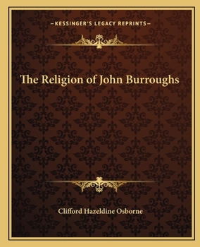 Paperback The Religion of John Burroughs Book